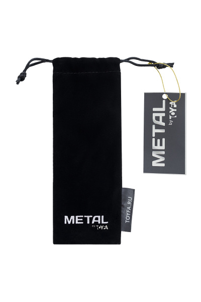 Анальный душ с тремя насадками Metal by TOYFA, металл, серебряный, 13 см